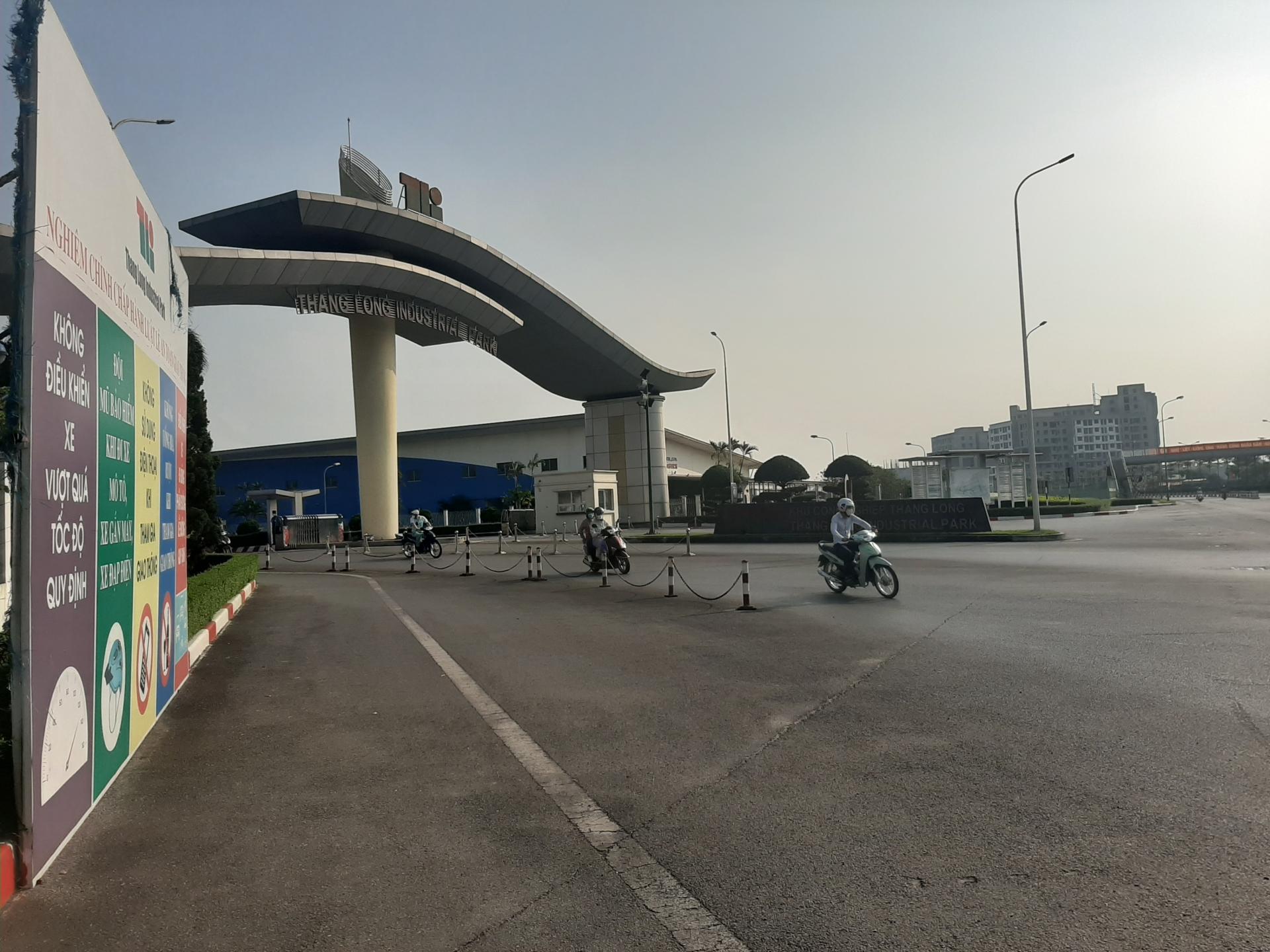 Những lưu ý quan trọng khi di chuyển qua Cổng A Khu Công nghiệp Bắc Thăng Long, Hà Nội